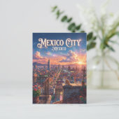 Mexiko-Stadt Postkarte (Stehend Vorderseite)