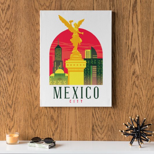 Mexiko-Stadt Vintag Poster
