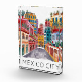 Mexiko Stadt Wasserfarbe Fotoblock (Rechts)