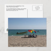Mexiko Strand Postkarte (Vorne/Hinten)