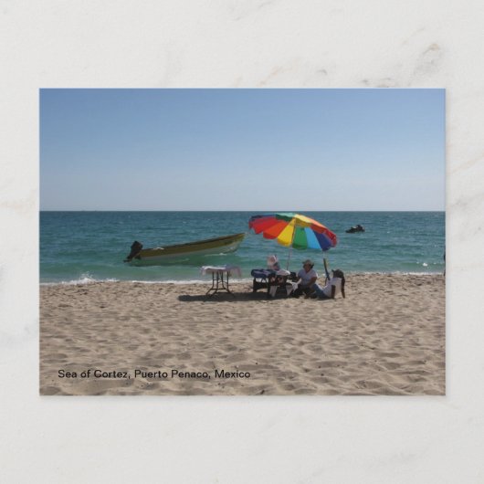 Mexiko Strand Postkarte (Vorderseite)