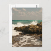 Mexiko Strand Postkarte (Vorne/Hinten)