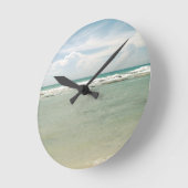 Mexiko Strand Runde Wanduhr (Winkel)