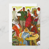 Mexiko Süd der Party Einladungen an der Grenze (Vorne/Hinten)