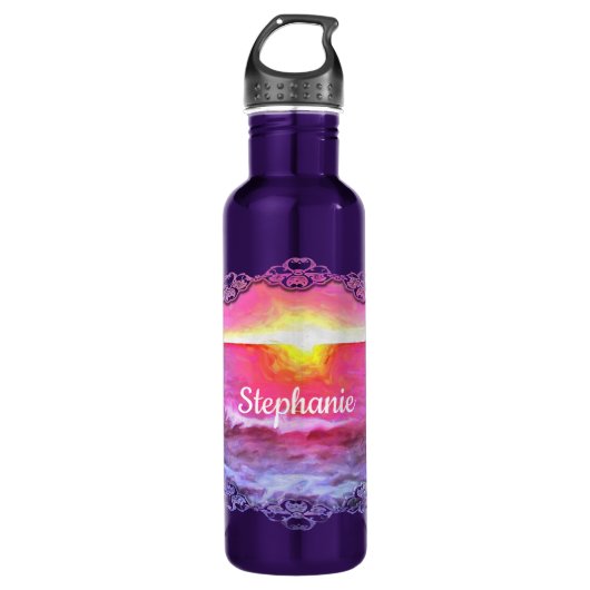 Mexiko Sunset 0909 Edelstahlflasche (Vorderseite)