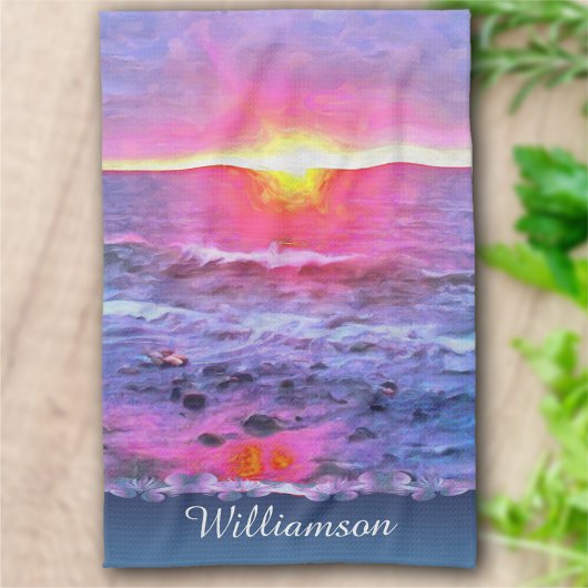 Mexiko Sunset 0909 Geschirrtuch