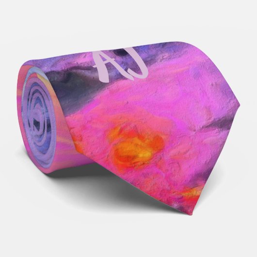 Mexiko Sunset 0909 Krawatte (Gerollt)