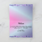 Mexiko Sunset Geburtstag 2009 Karte (Innenseite)