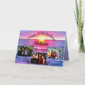 Mexiko Sunset Geburtstag 2009 Karte (Vorderseite)