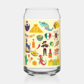 Mexiko-Symbole Dosenglas (Vorderseite)