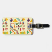 Mexiko-Symbole Gepäckanhänger (Vorderseite horizontal)