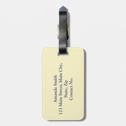 Mexiko-Symbole Gepäckanhänger (Rückseite vertikal)