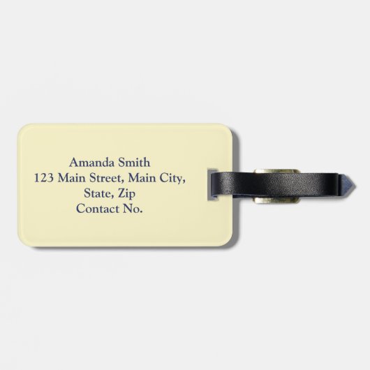 Mexiko-Symbole Gepäckanhänger (Rückseite horizontal)