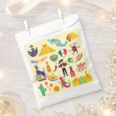 Mexiko-Symbole Geschenktütchen (Ausgeschnitten)