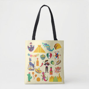 Mexiko-Symbole Tasche