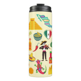 Mexiko-Symbole Thermosbecher