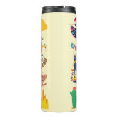 Mexiko-Symbole Thermosbecher (Rückseite)