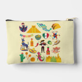 Mexiko-Symbole Zubehörtasche (Rückseite)