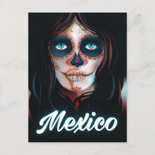 Mexiko Tag der Toten Urlaubs Poster Postkarte