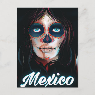 Mexiko Tag der Toten Urlaubs poster Postkarte