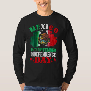 Mexiko Tag der Unabhängigkeit 2022 Mexikanische Fl T-Shirt