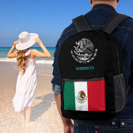 Mexiko-Tasche, mexikanische Flagge, Emblem /Patrio Bedruckter Rucksack