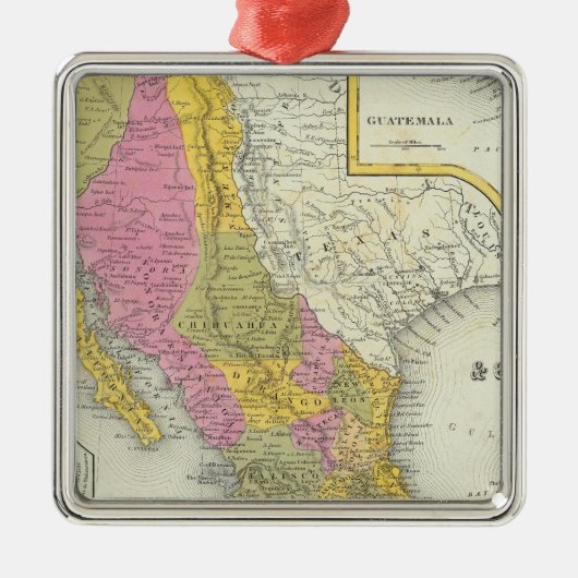 Mexiko u. Guatemala Silbernes Ornament (Vorne)