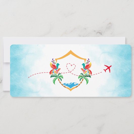 Mexiko Überraschung Geburtstag Boarding Ticket Einladung (Rückseite)
