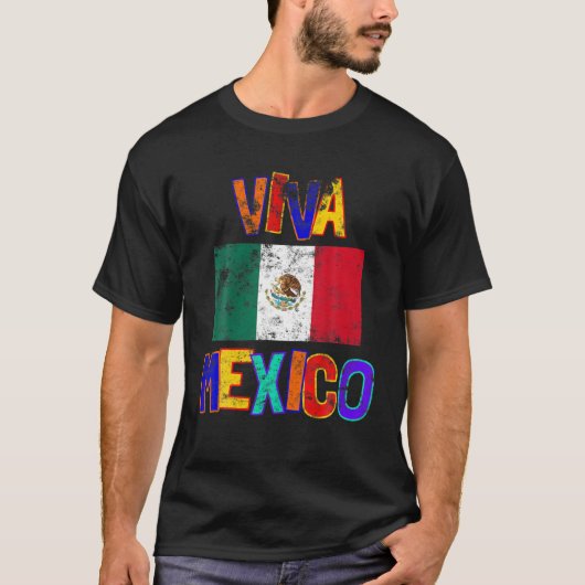 Mexiko Unabhängigkeitstag T Shirt Independencia De (Vorderseite)