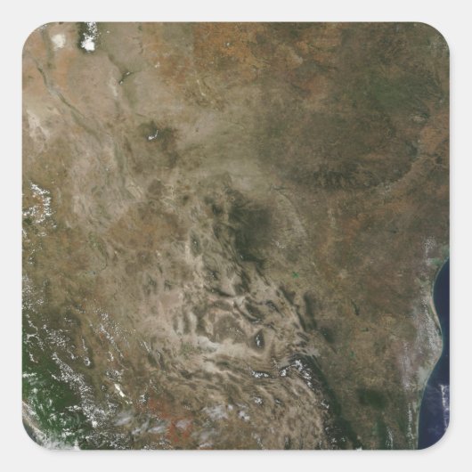 Mexiko und die südwestlichen Vereinigten Staaten Quadratischer Aufkleber (Vorderseite)