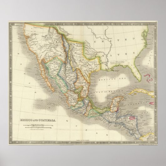 Mexiko und Guatamala Poster (Vorne)