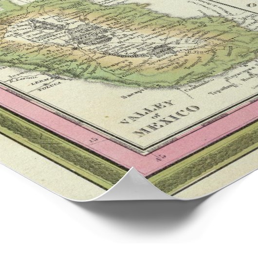 Mexiko und Guatemala Poster (Ecke)