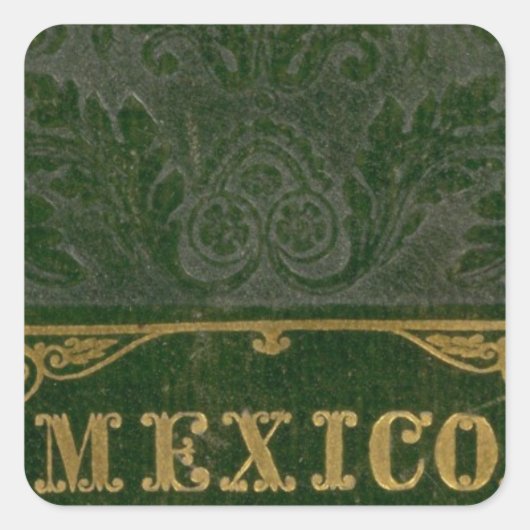 Mexiko und Guatemala Quadratischer Aufkleber (Vorderseite)