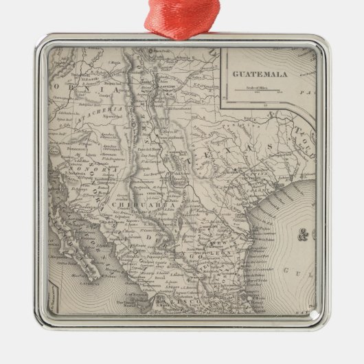 Mexiko und Guatemala Silbernes Ornament (Vorne)