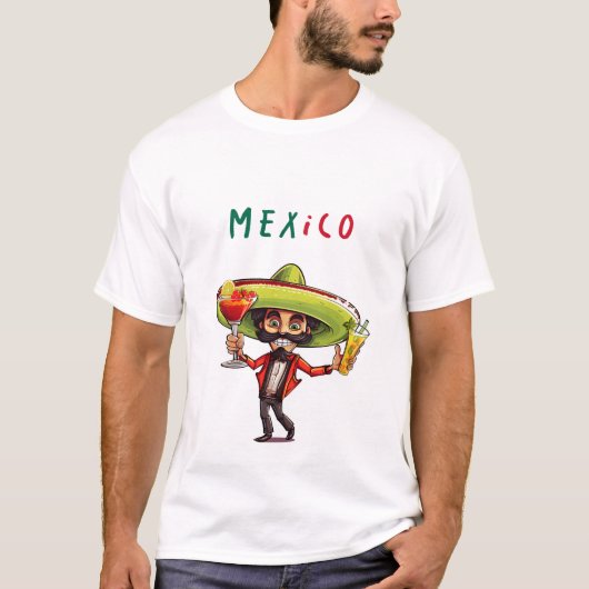 Mexiko und Margarita T-Shirt (Vorderseite)
