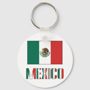 Mexiko und mexikanische Flagge Schlüsselanhänger