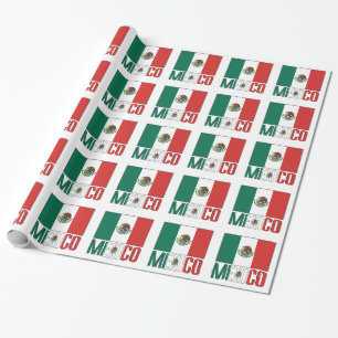 Mexiko und mexikanisches Flagge-Geschenk Geschenkpapier