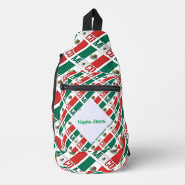 Mexiko und Mexiko: grüne Fahne Crossbody Bag