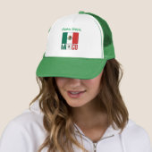 Mexiko und Mexiko: Grüne Persönlichkeit der Flagge Truckerkappe (Beispiel)