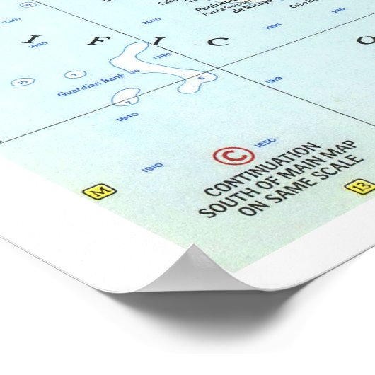 " Mexiko und Mittelamerika: 1961 Detaillierte MAP. Poster (Ecke)