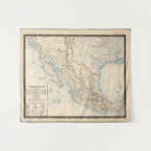 Mexiko- und Texas-Karte Wandteppich (Vorderseite (Horizontal))