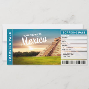 Mexiko Urlaub Reise Geschenk Ticket