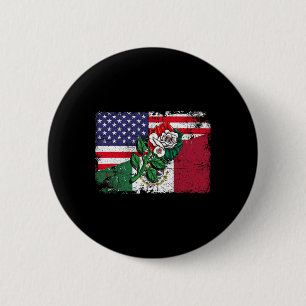 Mexiko US-Flagge Mexikanische Flagge Amerikanische Button