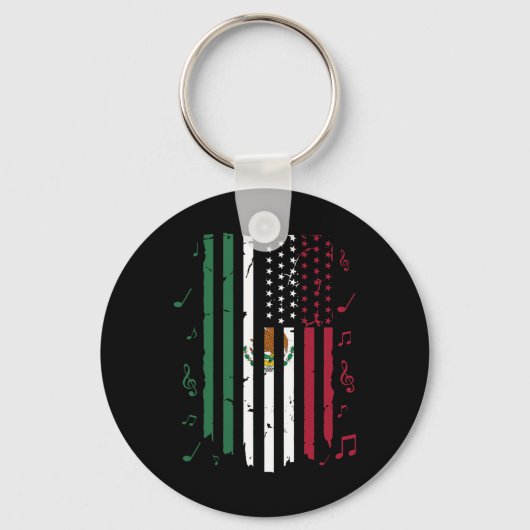 Mexiko-Us-Flagge Patriot Mexikanische Flagge Ameri Schlüsselanhänger (Vorderseite)