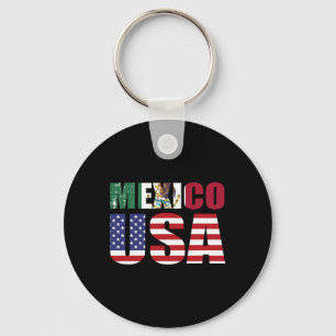 Mexiko Us Flagge Patriot Mexikanische Flagge Ameri Schlüsselanhänger