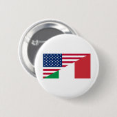 Mexiko USA-Flagge Button (Vorne & Hinten)