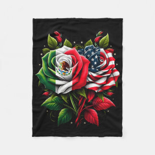 Mexiko USA-Flagge Mexikanische Flagge Amerikanisch Fleecedecke
