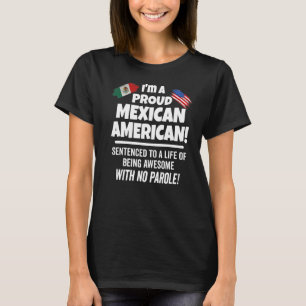 Mexiko-USA-Flagge stolz auf eine patriotische Mexi T-Shirt