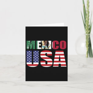 Mexiko USA Flaggenpatriot mexikanische Flagge Amer Karte