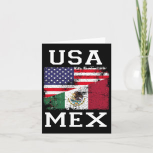 Mexiko USA Flaggenpatriot mexikanische Flagge Amer Karte